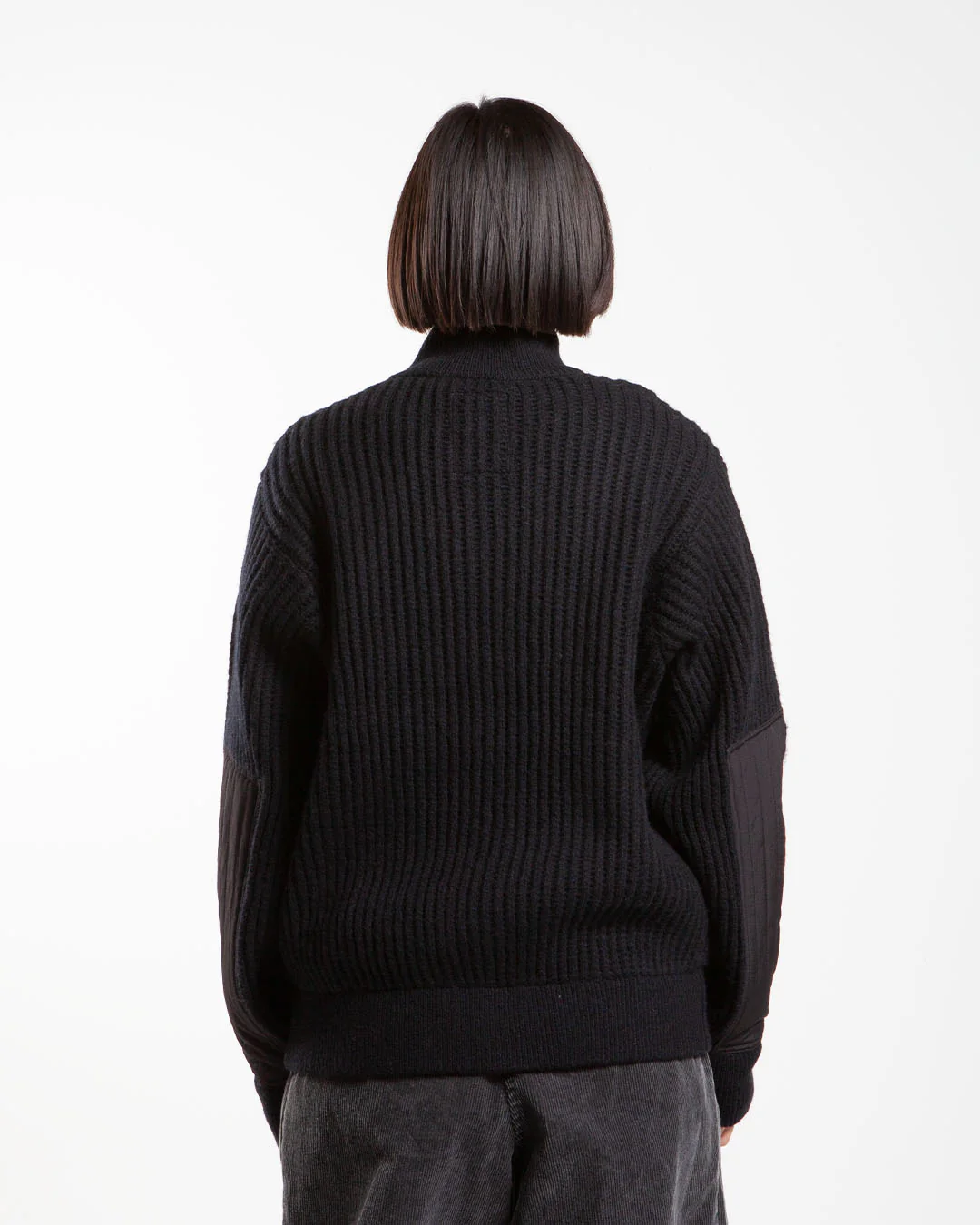 Stüssy Military Patch Zip Sweater Black - Image 3