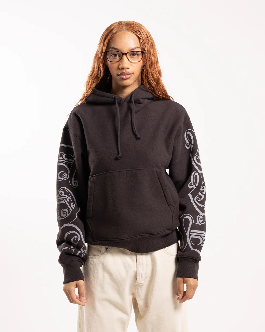 Stüssy Motif Print Hood Black