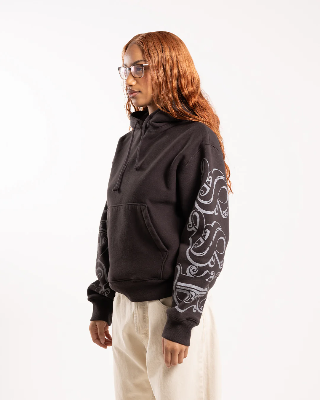 Stüssy Motif Print Hood Black - Image 2