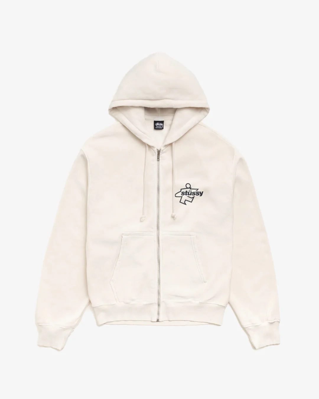 Stüssy Surf Size Gar. Dyed Zip Hood Bone - Image 5