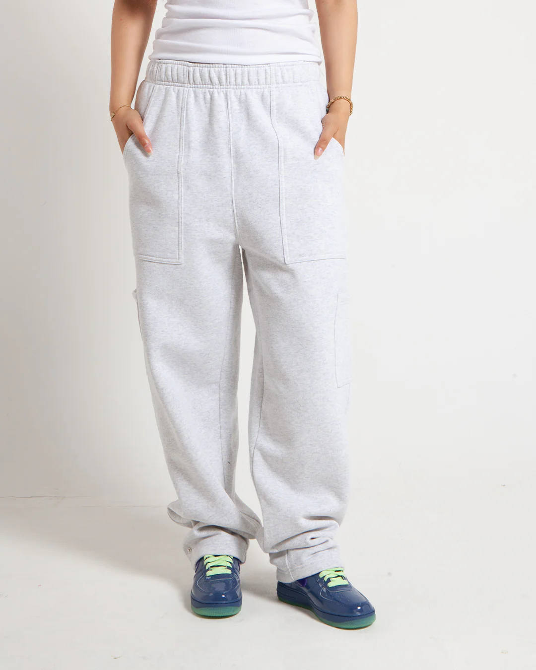 Stüssy Utility Fleece Pant Ash Heather