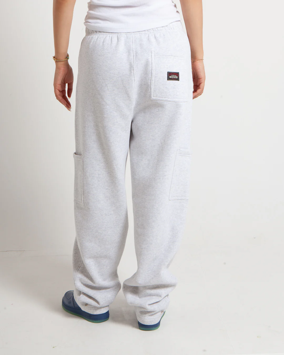 Stüssy Utility Fleece Pant Ash Heather - Image 3