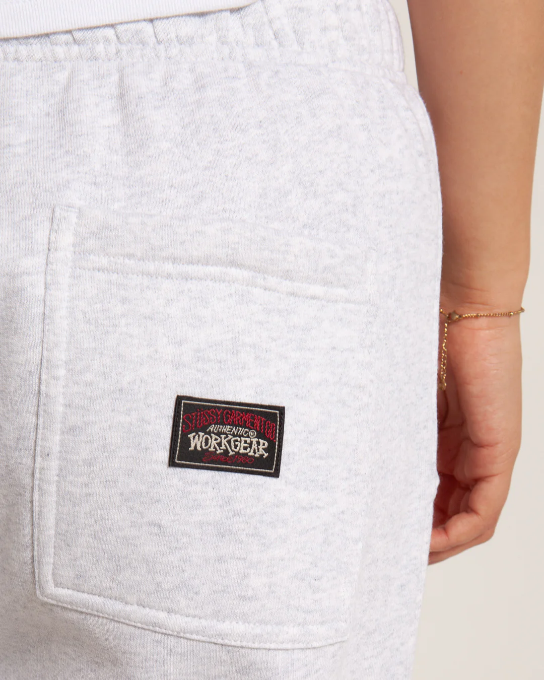 Stüssy Utility Fleece Pant Ash Heather - Image 4