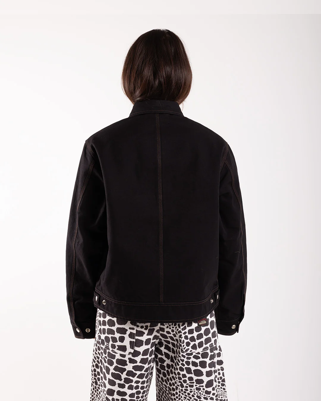 Stüssy Work Jacket Collared Black - Image 3
