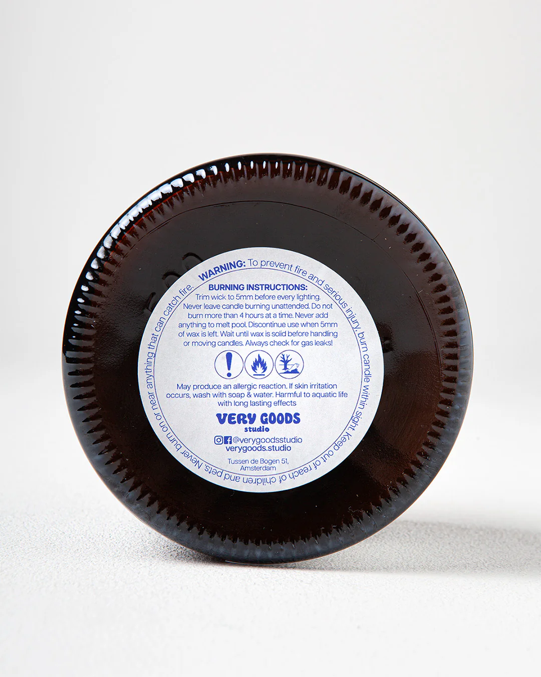 Very Goods Studio x Café Maha Amsterdam Candle Big Lemongrass/Bergamot - Image 4