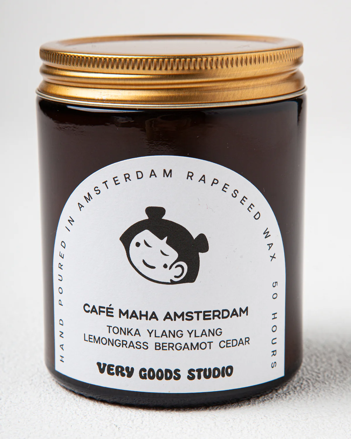 Very Goods Studio x Café Maha Amsterdam Candle Small Lemongrass/Bergamot - Image 3