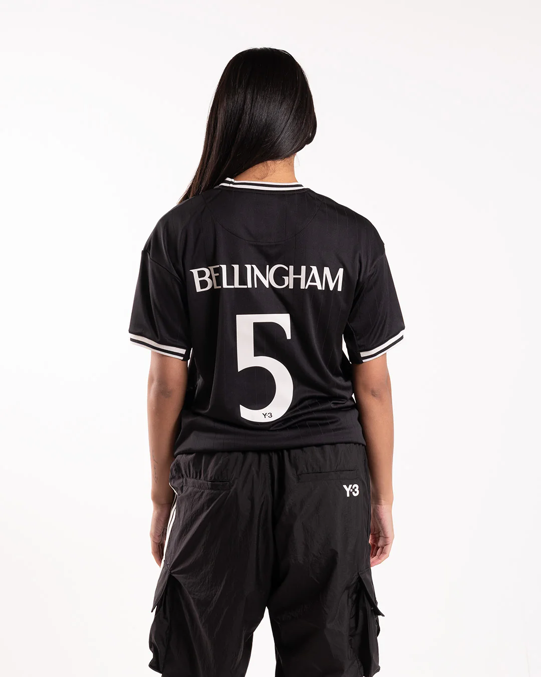 Y-3 Elite 5 Football Jersey Short Sleeve Black - Image 3