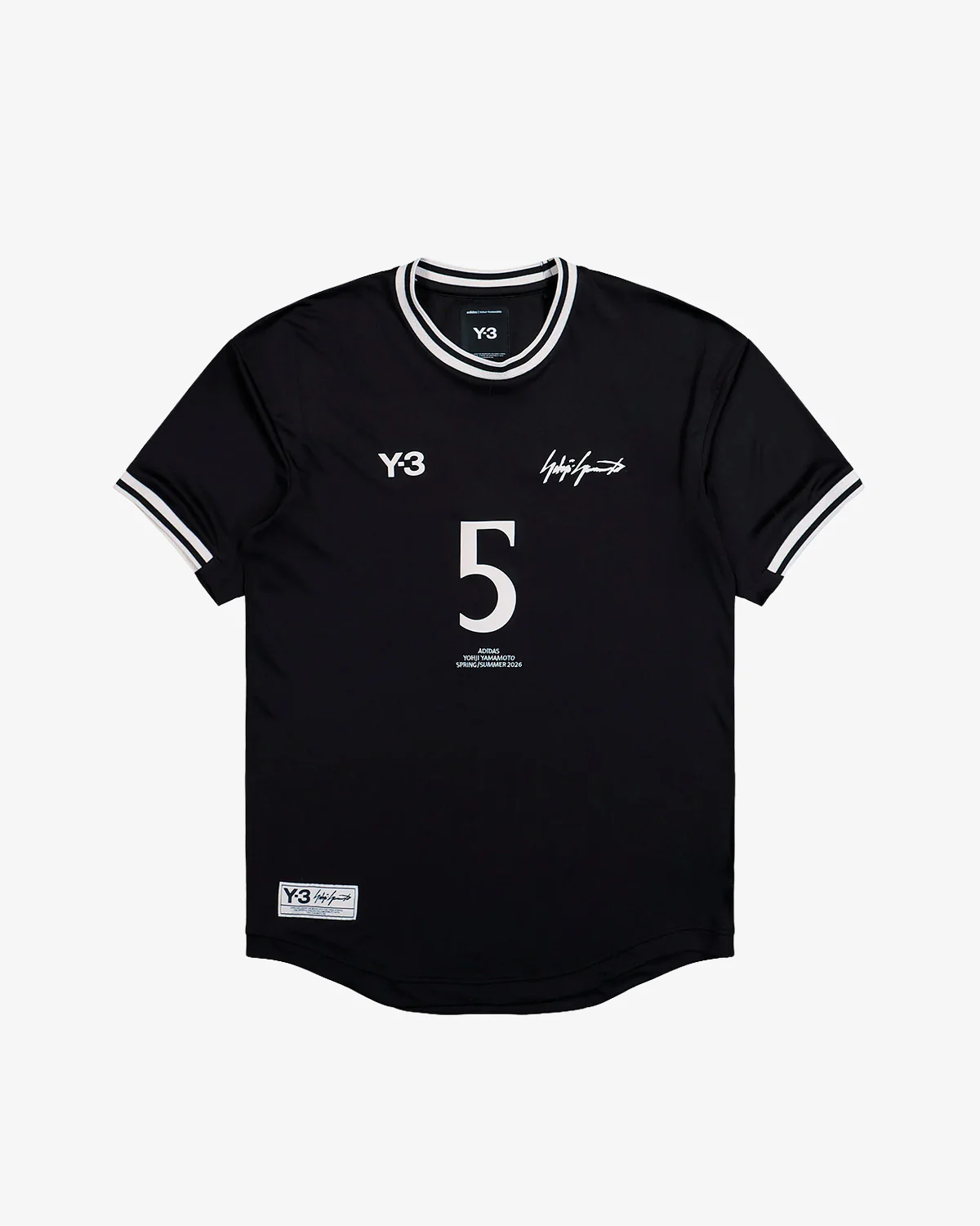 Y-3 Elite 5 Football Jersey Short Sleeve Black - Image 4