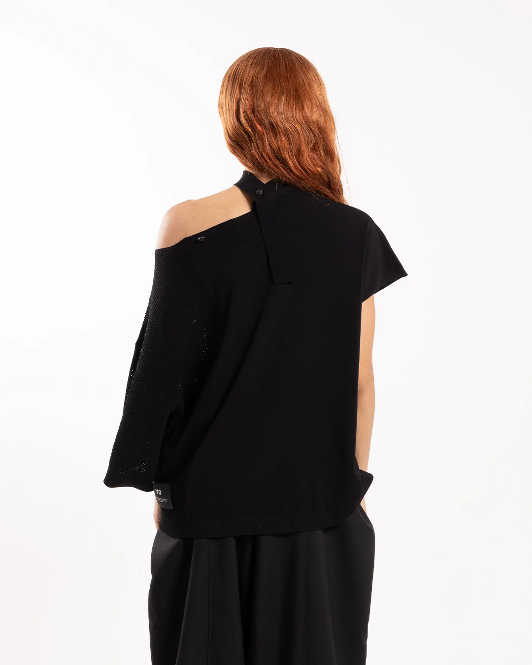 Y-3 Knit Top Black White - Image 3
