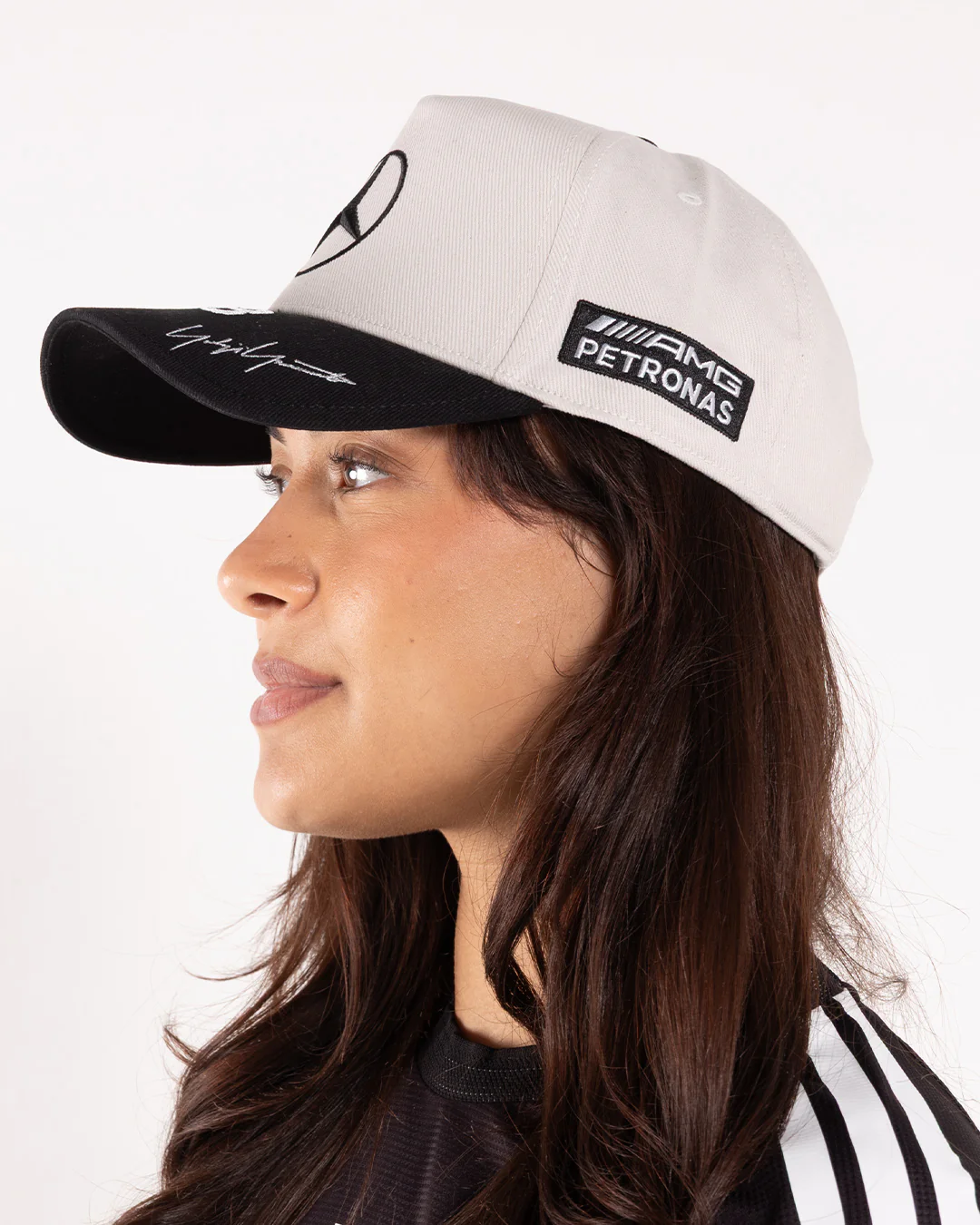 Y-3 Mercedes Race Cap Talc - Image 2