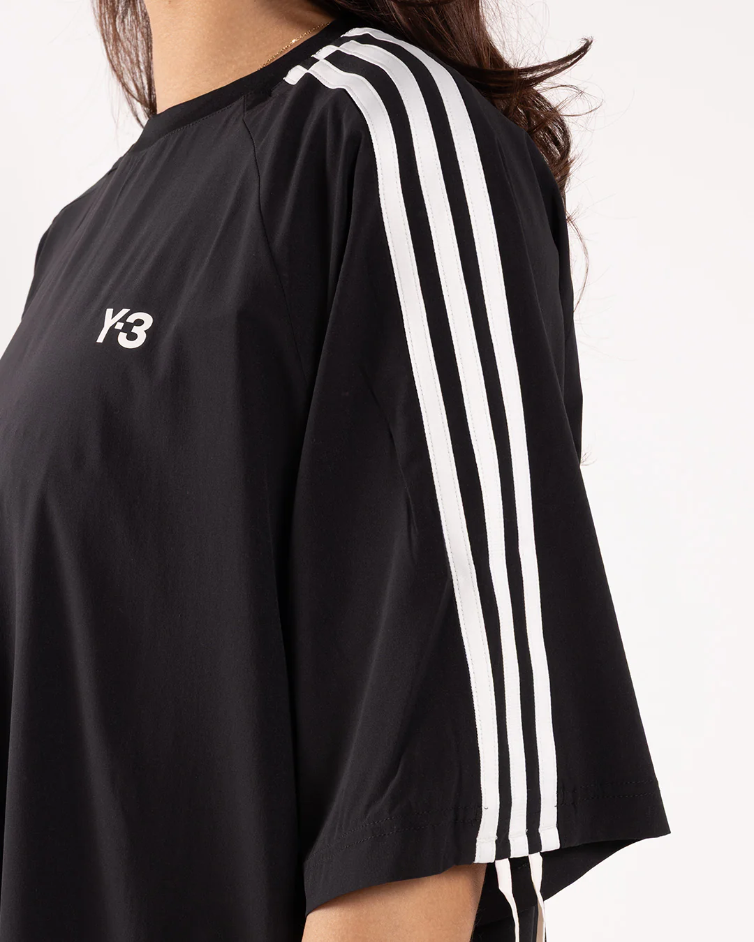 Y-3 Oversized Tee Dress Black/White - Image 6
