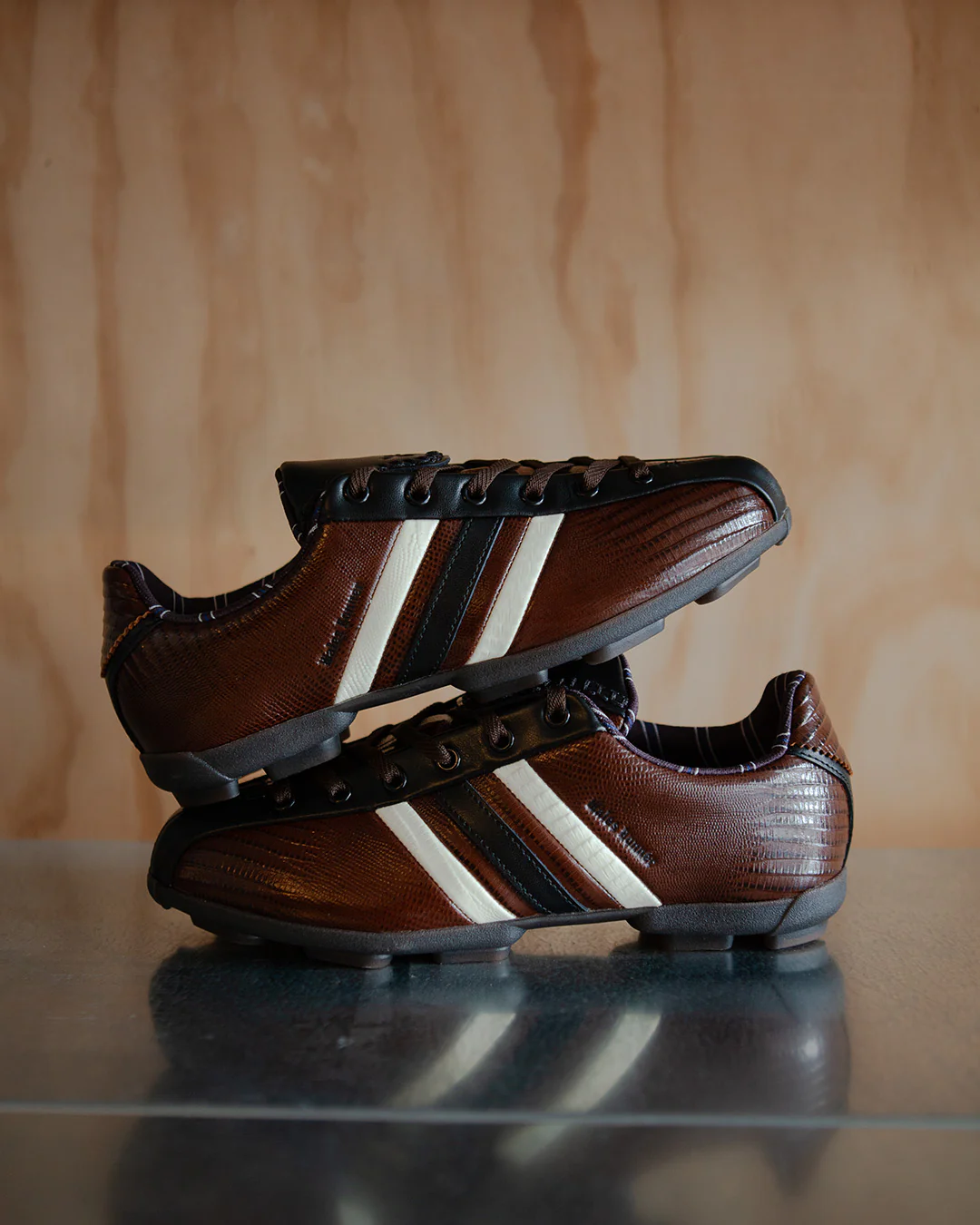 Y-3 x Wales Bonner The Field Lizzard Crew White/Dark Brown - Image 2